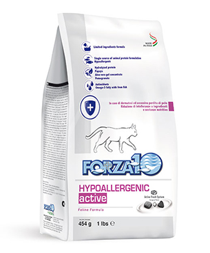 フォルツァ10 CAT ハイポアレルジェニックアクティブ(皮膚被毛ケア療法食)(454g)