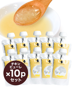 【完売】J&C プレミアムトリーツ チキンピューレ 60g×10