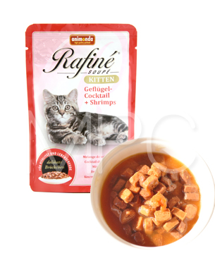 アニモンダ ラフィーネ ウェットスープ キツン　 ポルトリーカクテル・エビ 100g