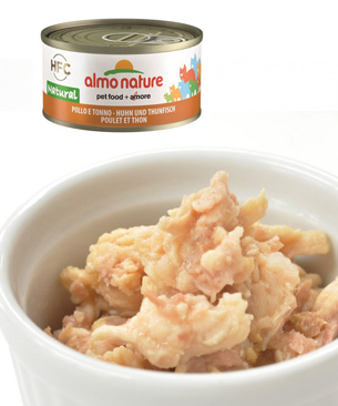 アルモネイチャー アダルトキャットチキン＆ツナ 70g/407円