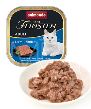 アニモンダ フォムファインステンアダルトキャット ポルトリー・豚肉・サーモン・エビ 100g