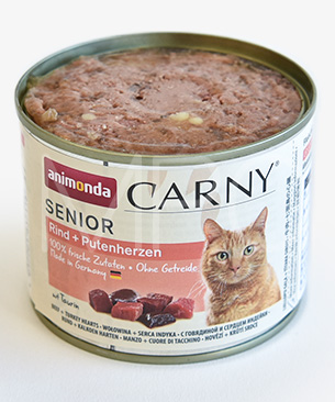アニモンダ カーニーミートシニア 牛肉と七面鳥の心臓200g