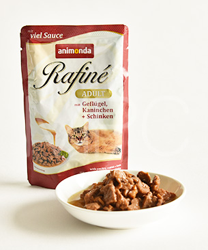 アニモンダ ラフィーネチャンク withソース アダルト 鳥・ウサギ・ハム 100g