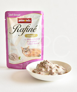 アニモンダ ラフィーネチャンク withソース アダルト 七面鳥・子羊・ヨーグルトクリームソース 100g