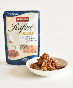 アニモンダ ラフィーネチャンク withソース アダルト サーモン・エビ・ハーブソース 100g