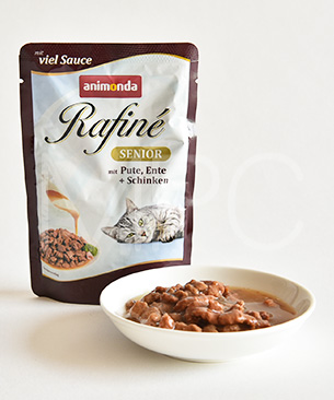 アニモンダ ラフィーネチャンク withソース シニア 七面鳥・鴨・ハム 100g