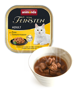 アニモンダ フォムファインステン ディッシュ withソース アダルト 七面鳥・トマトソース100g