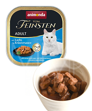 アニモンダ フォムファインステン ディッシュ withソース アダルト サーモン・ハーブソース100g