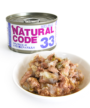 ナチュラルコード CAT ソフトジュレ マグロ 鯛とアップル入り 85g NC33