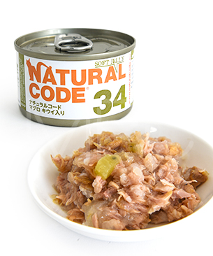 ナチュラルコード CAT ソフトジュレ マグロ キウイ入り 85g NC34
