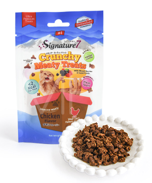 シグネチャー7 CAT クランチー ミーティートリーツ チキンフレーバー 50g
