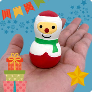 【プレゼントは終了しました】手のひらサイズの小さいサンタクロースがクリスマスの記念撮影を盛り上げてくれます。