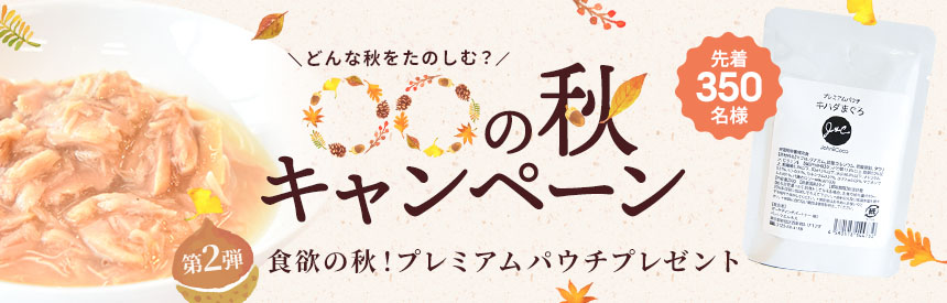 【先着350名様】〇〇の秋キャンペーン《第?弾》「J&C プレミアムパウチ キハダまぐろ」プレゼント