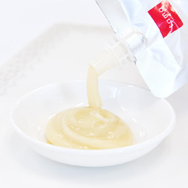 キャップ付きだから食べる分だけあげることができます。