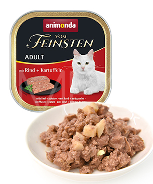 アニモンダ フォムファインステンアダルトキャット 牛肉・ポルトリー・豚肉・ポテト 100g