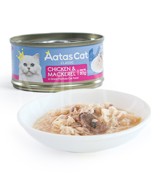 アタス CAT クリーミー チキン&マッカレル 80g