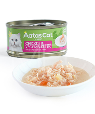 アタス CAT クリーミー チキン&ベジタブル 80ｇ