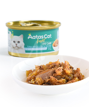 アタス CAT デイリーディフェンス ツナ&チキン アイケア 80ｇ
