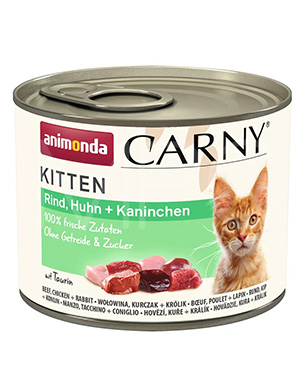 アニモンダ CAT カーニーミート キツン 牛・鶏・ウサギ 200g
