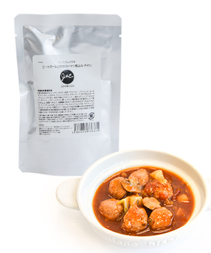 J&C プレミアムパウチ ミートボールと野菜のトマト煮込み チキン 100g