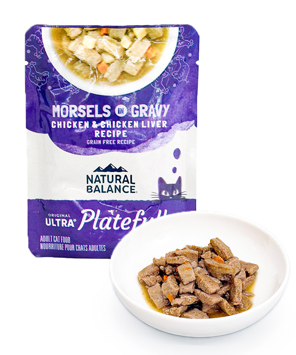 ナチュラルバランス CAT オリジナルウルトラプレートフル 成猫用 鶏肉＆チキンレバーレシピ 85g
