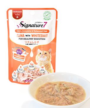 シグネチャー7 CAT パウチ 【木】  ツナ＆しらす  50g