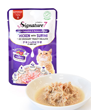 シグネチャー7 CAT パウチ 【土】  チキン＆かにかま  50g