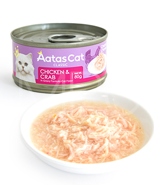 アタス CAT クリーミー チキン&クラブ 80g
