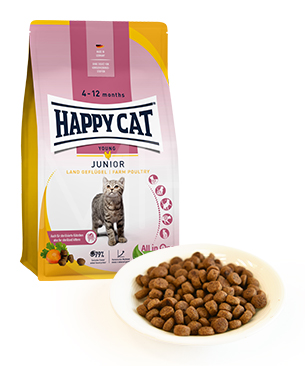 ハッピーキャット ヤング ジュニア ファームポルトリー (平飼いチキン)
