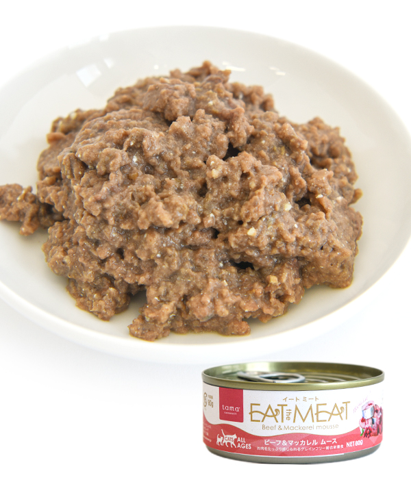 tama 総合栄養食 イートミート ビーフ&マッカレル 80g
